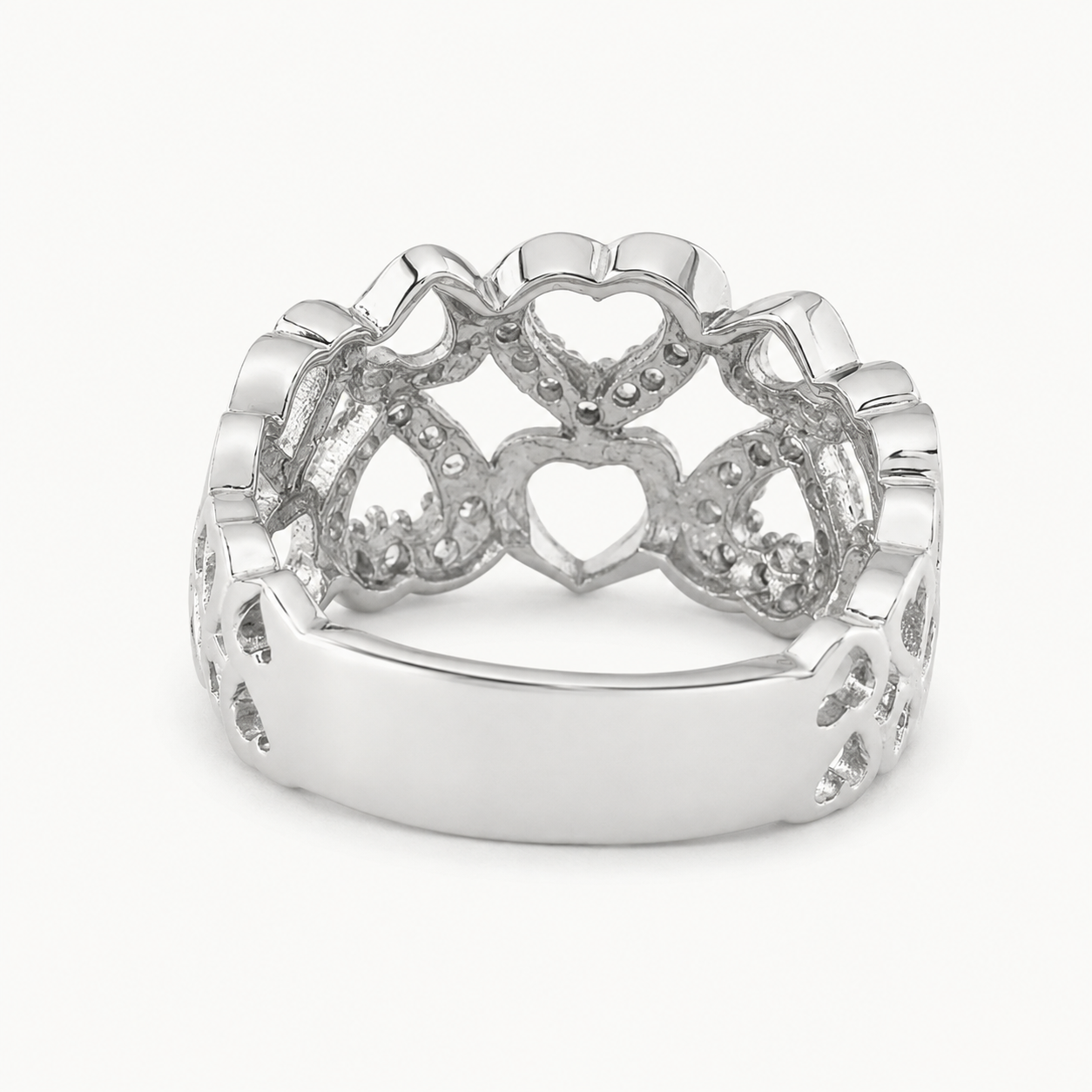 The Amour Heart Statement Ring – 925 Sterling Silver