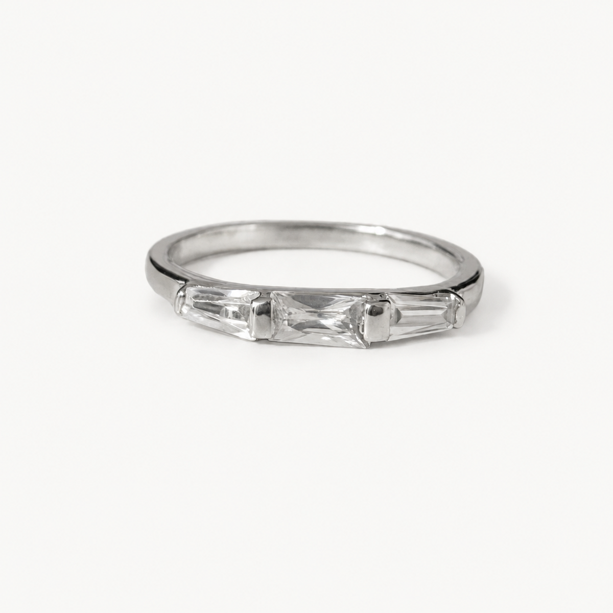 The Élodie Crystal Ring – Sterling Silver & CZ