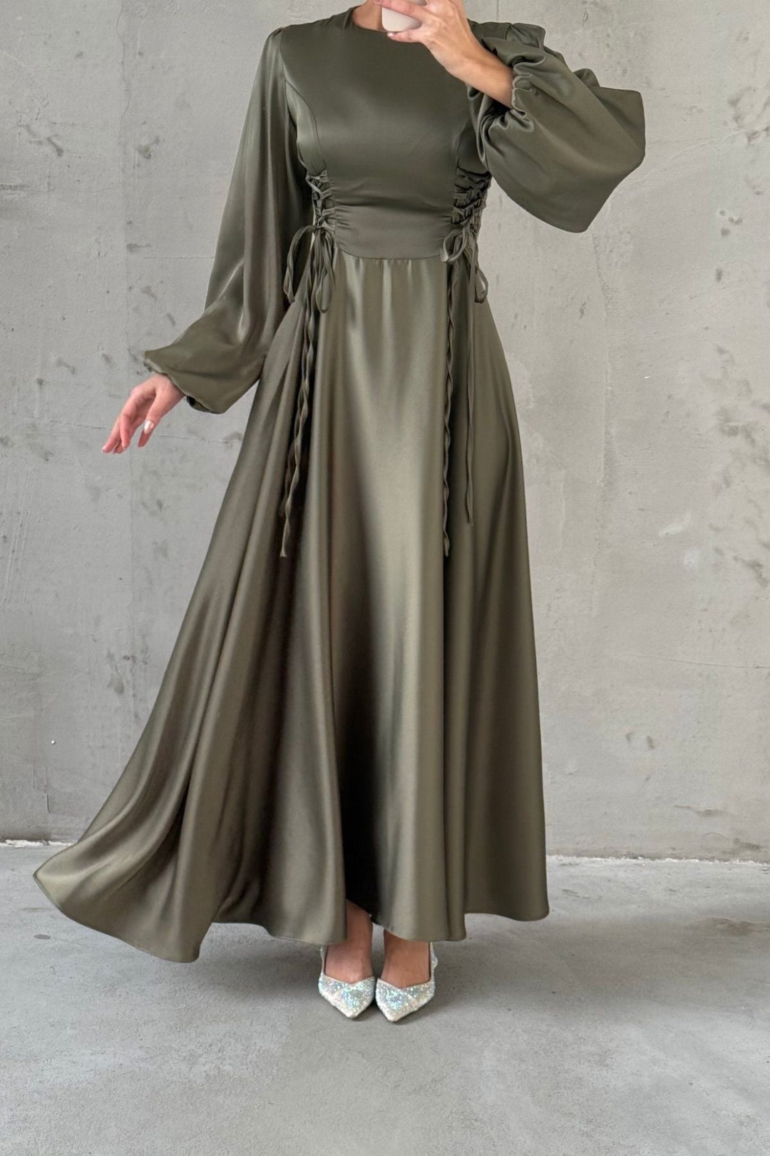 The Elowen Satin Gown
