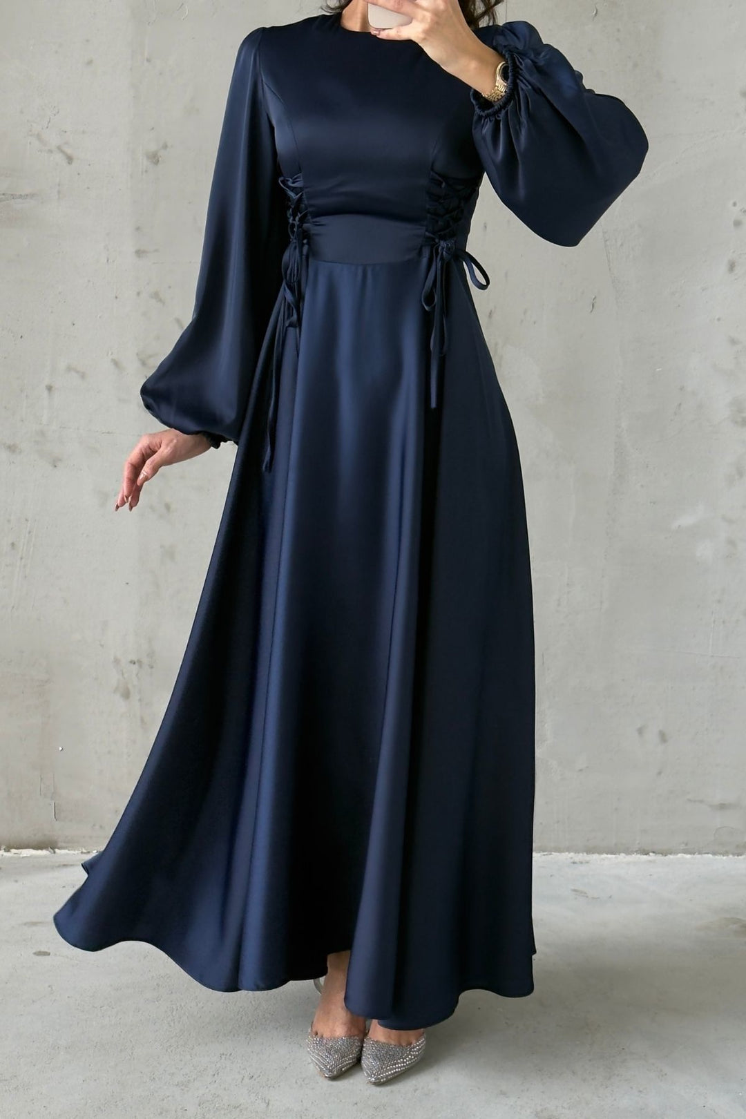 The Elowen Satin Gown