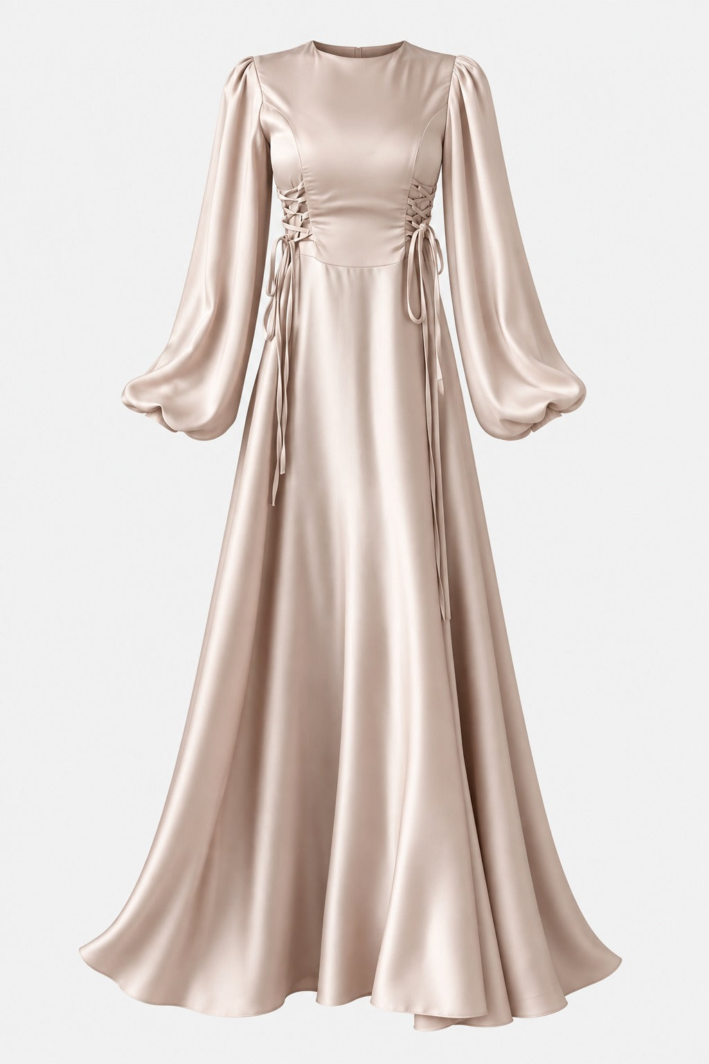 The Elowen Satin Gown