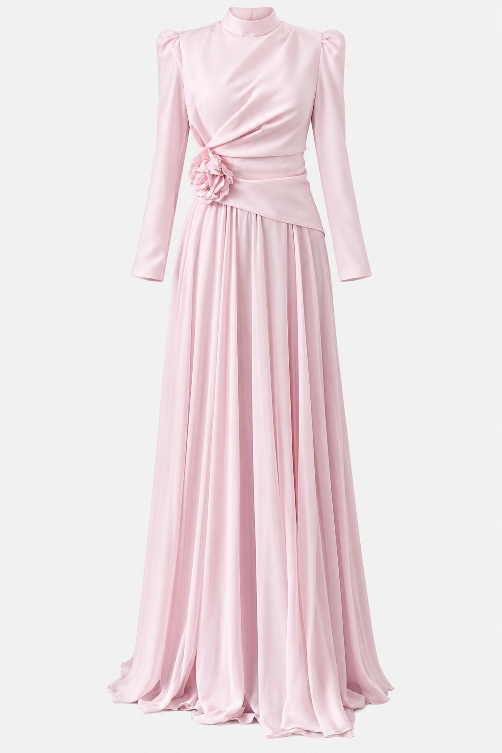 The Serelle Floral Draped Gown