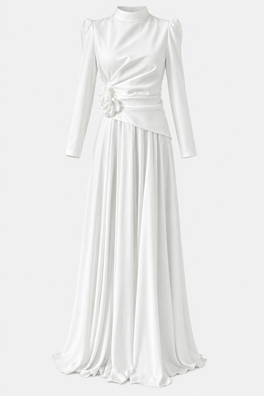 The Serelle Floral Draped Gown