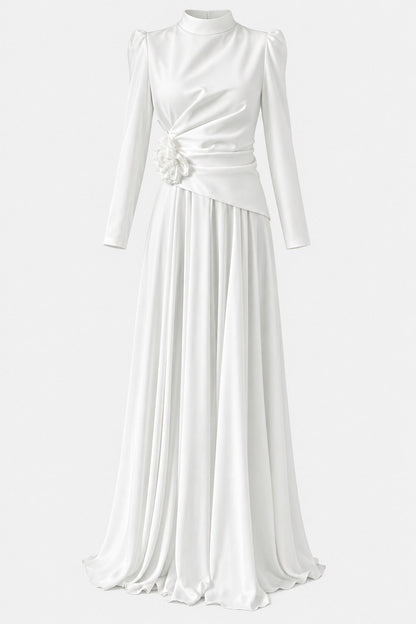 The Serelle Floral Draped Gown