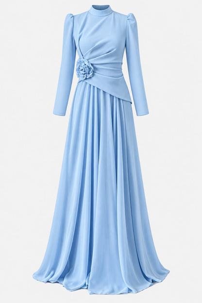 The Serelle Floral Draped Gown