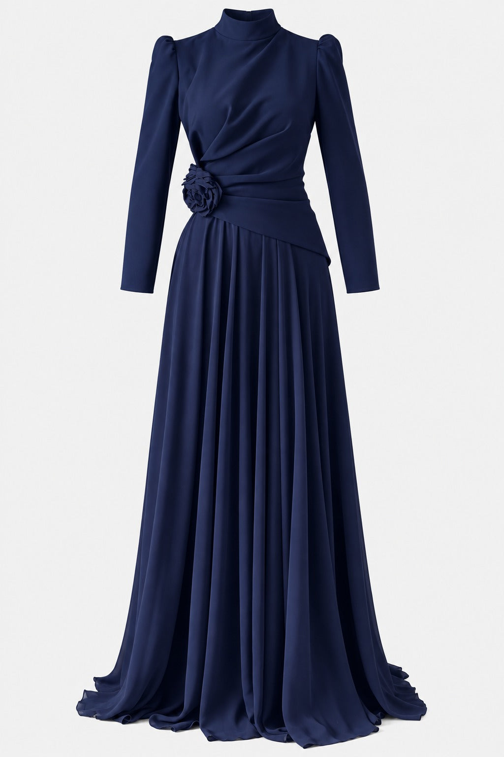 The Serelle Floral Draped Gown