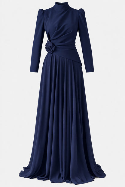 The Serelle Floral Draped Gown