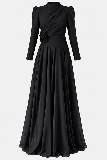 The Serelle Floral Draped Gown