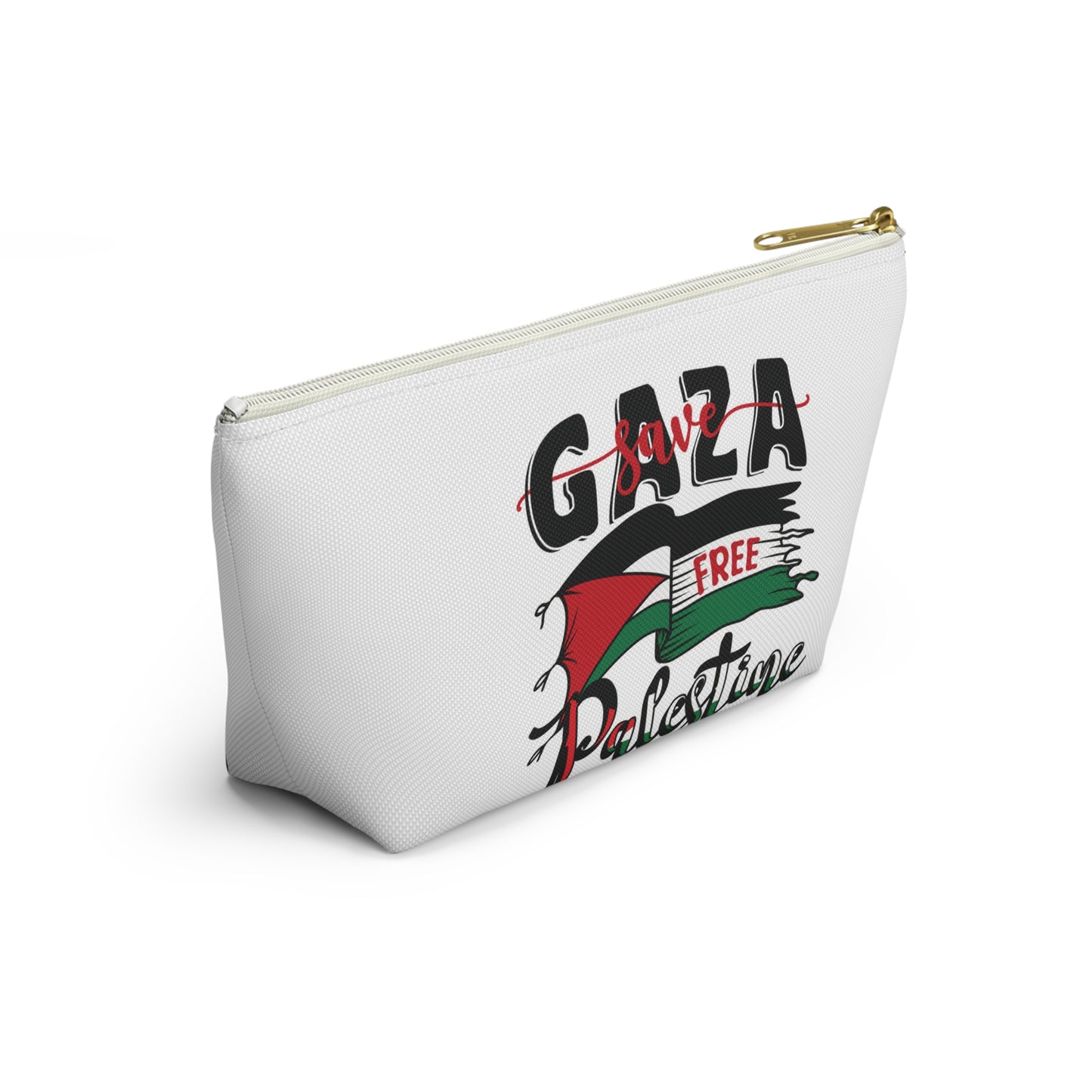 Free Palestine Accessory Pouch w T-bottom