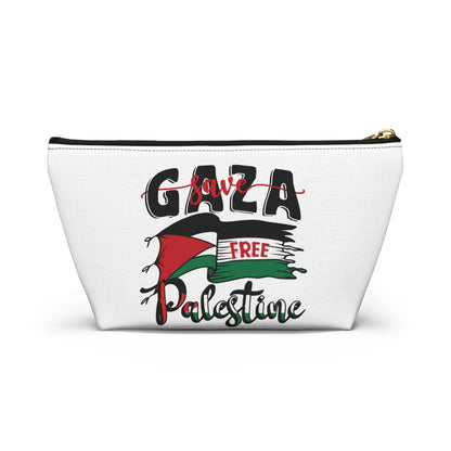 Free Palestine Accessory Pouch w T-bottom