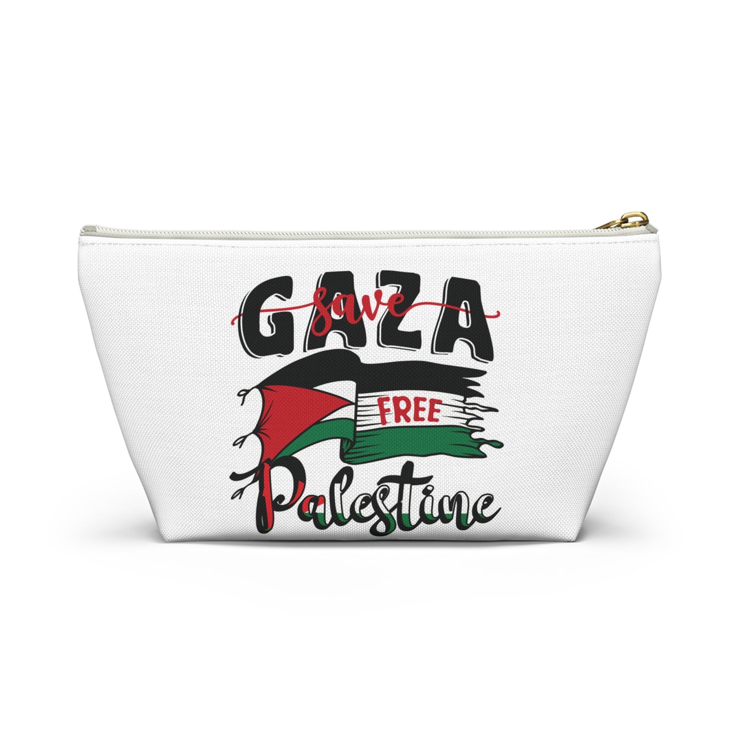 Free Palestine Accessory Pouch w T-bottom