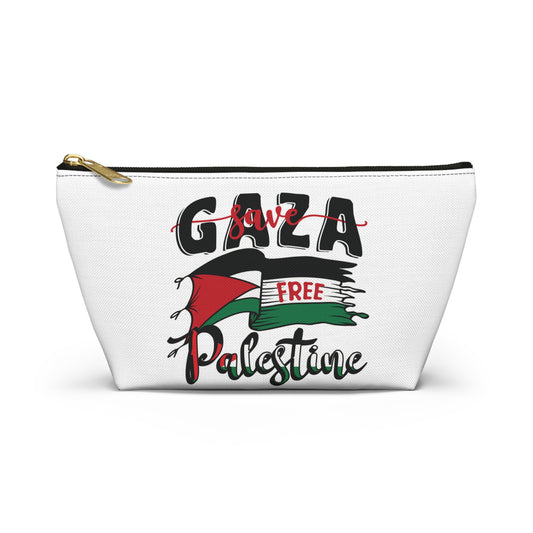 Free Palestine Accessory Pouch w T-bottom