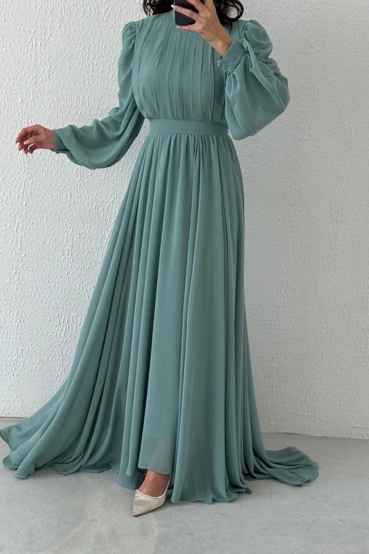 Long Chiffon Evening Dress 1046