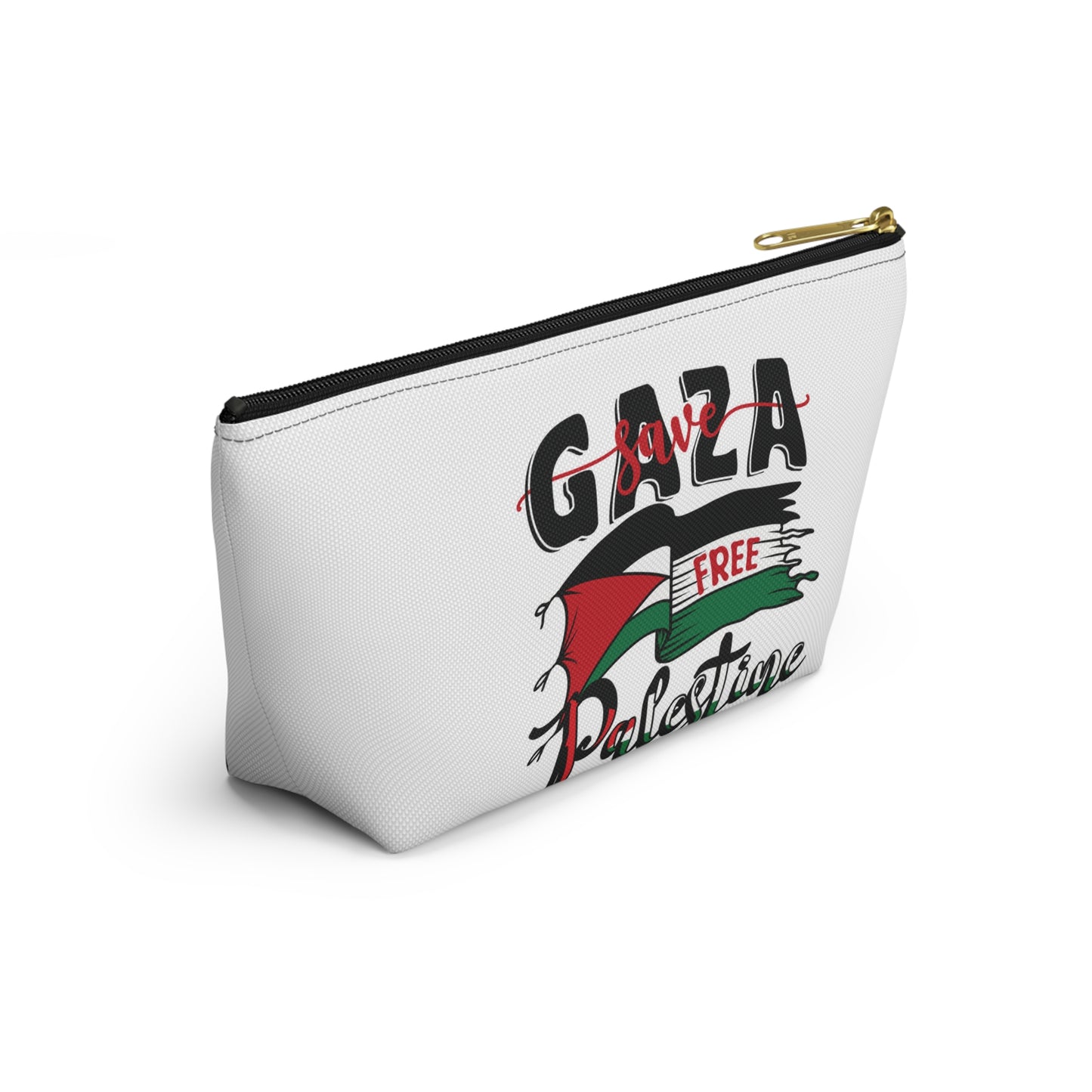 Free Palestine Accessory Pouch w T-bottom