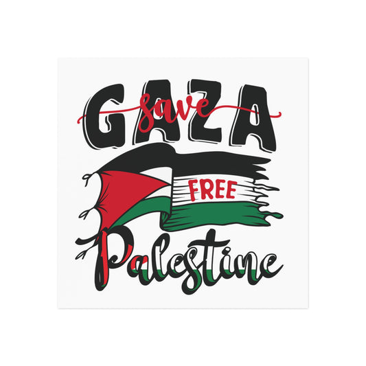 Free Palestine Square Magnet