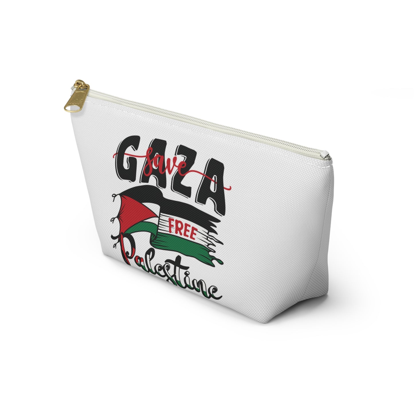Free Palestine Accessory Pouch w T-bottom