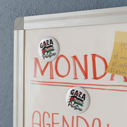 Free Palestine  Button Magnet, Round