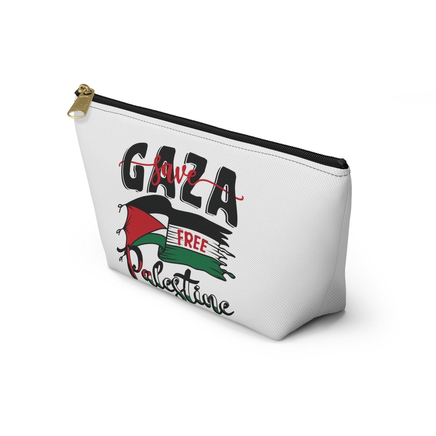 Free Palestine Accessory Pouch w T-bottom