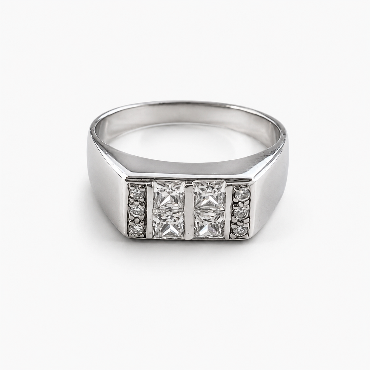 La bague Sterling Regent - Argent Sterling 925 et zircone cubique