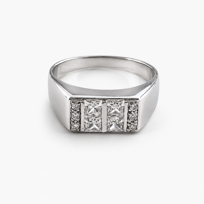 La bague Sterling Regent - Argent Sterling 925 et zircone cubique