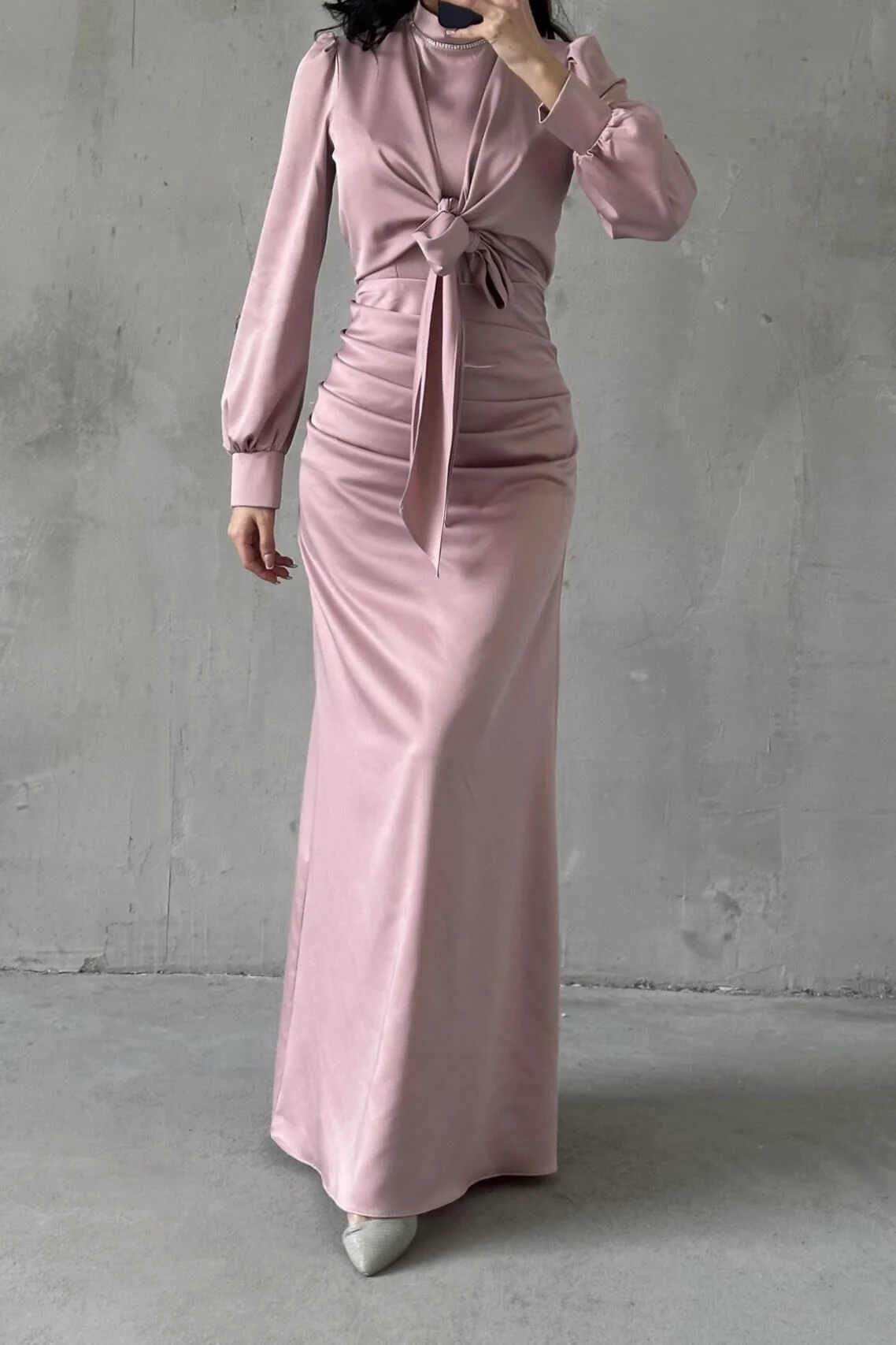 The Elara Tie-Front Maxi Dress 5050