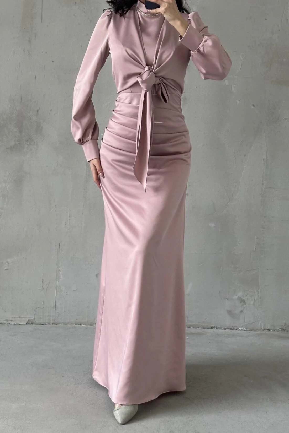 The Elara Tie-Front Maxi Dress 5050