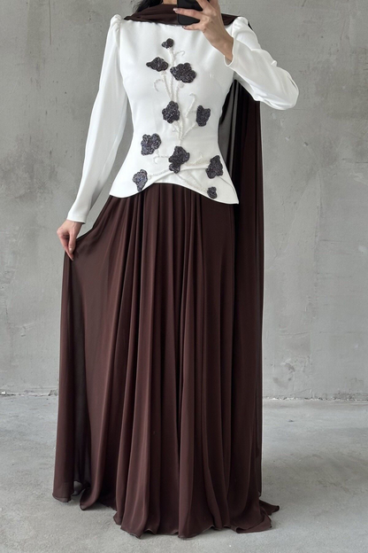 Petal & Pearl Evening Dress 4555
