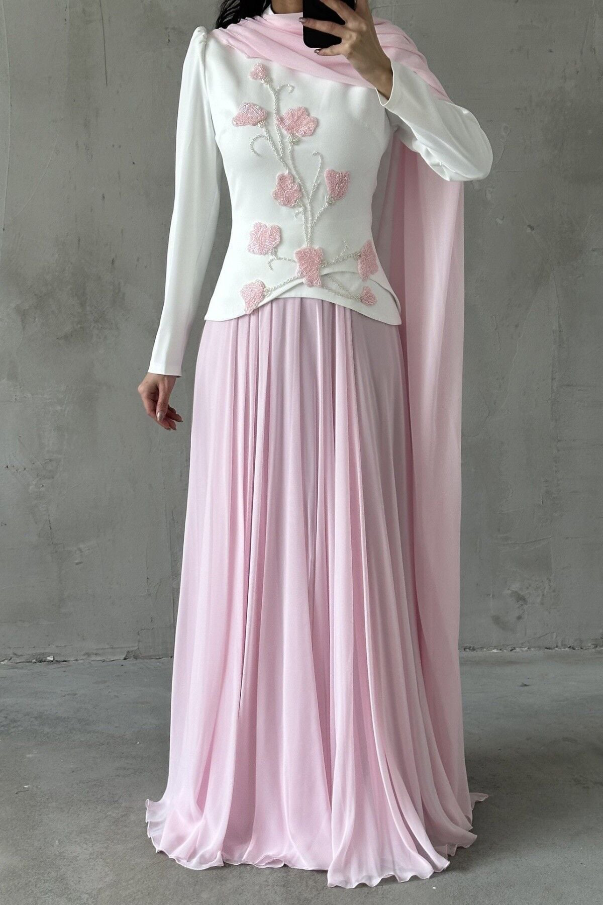 Petal & Pearl Evening Dress 4555