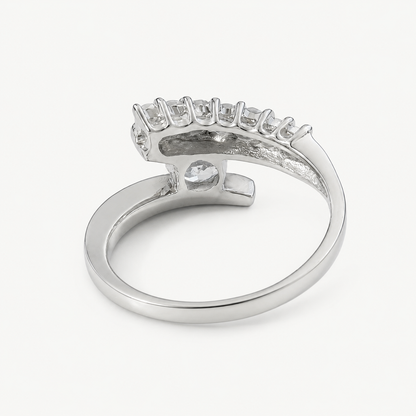La bague Élan Curve - Argent sterling 925 et zircone cubique