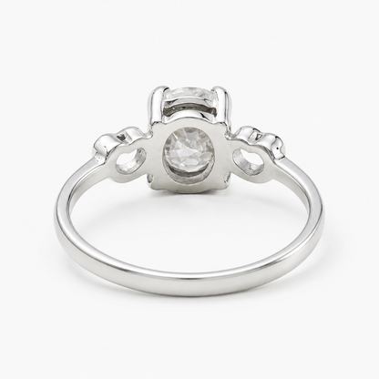 La bague Cœur Amorette - Argent sterling 925 et oxyde de zirconium