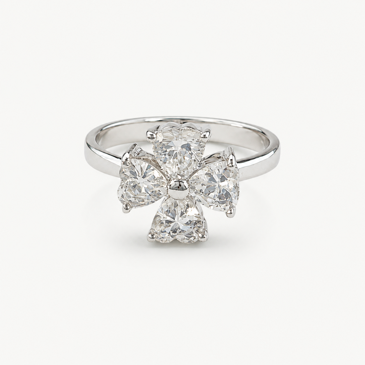 The Amélie Blossom Ring – 925 Sterling Silver & CZ