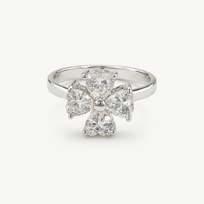 The Amélie Blossom Ring – 925 Sterling Silver & CZ