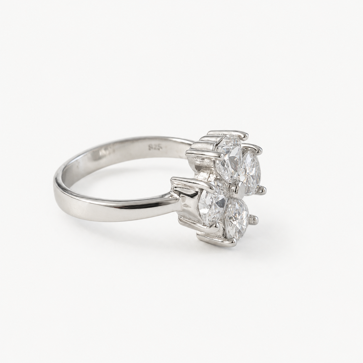 The Amélie Blossom Ring – 925 Sterling Silver & CZ