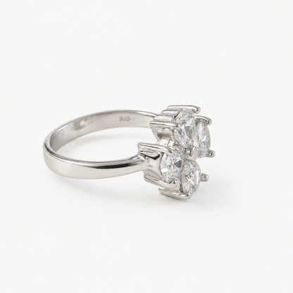 The Amélie Blossom Ring – 925 Sterling Silver & CZ