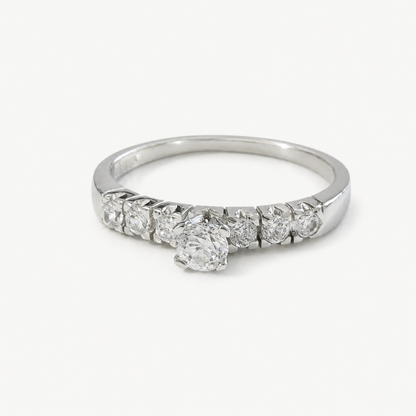 The Elara Radiance Ring – 925 Sterling Silver & CZ