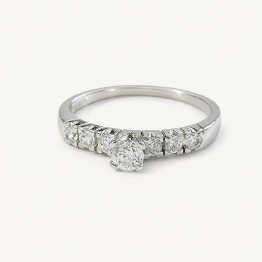 The Elara Radiance Ring – 925 Sterling Silver & CZ