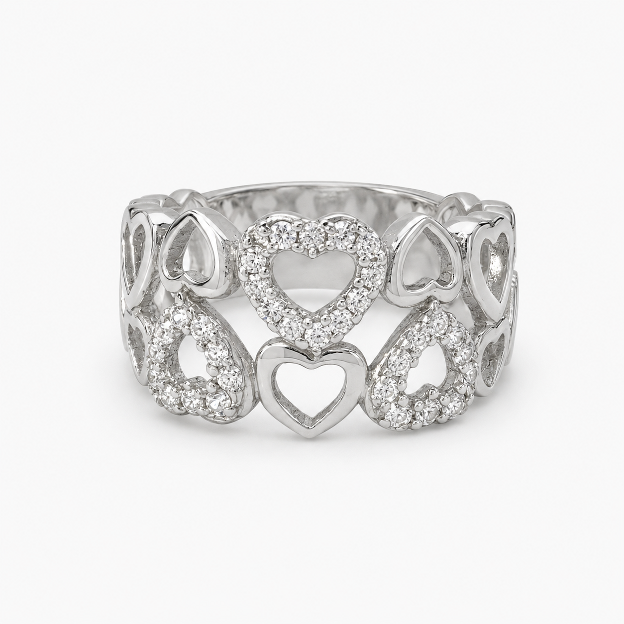 The Amour Heart Statement Ring – 925 Sterling Silver