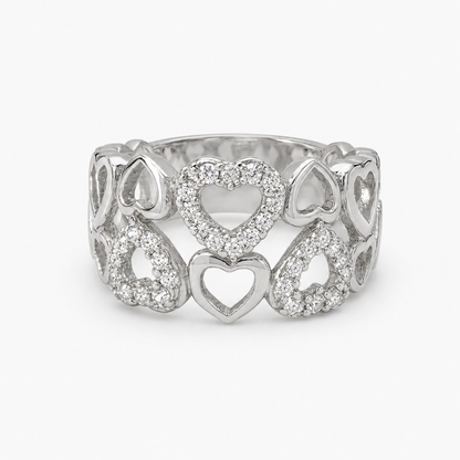 The Amour Heart Statement Ring – 925 Sterling Silver