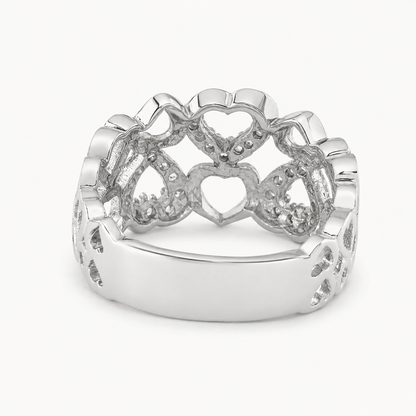 The Amour Heart Statement Ring – 925 Sterling Silver