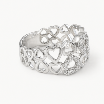 The Amour Heart Statement Ring – 925 Sterling Silver