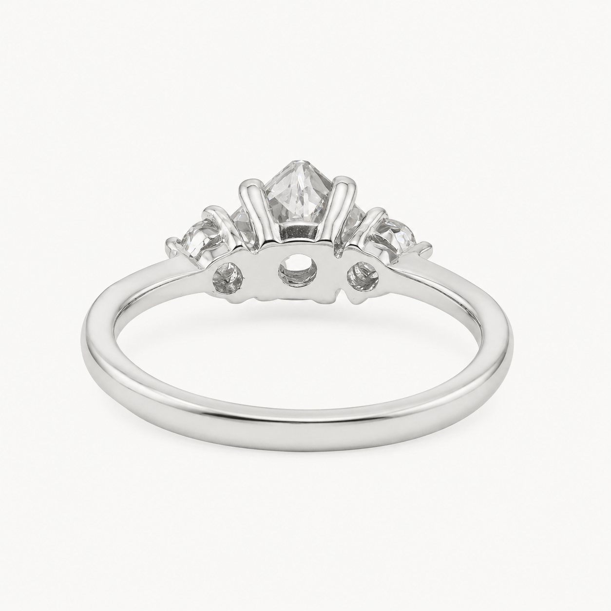 The Lumière Princess Trio Ring – 925 Sterling Silver & CZ