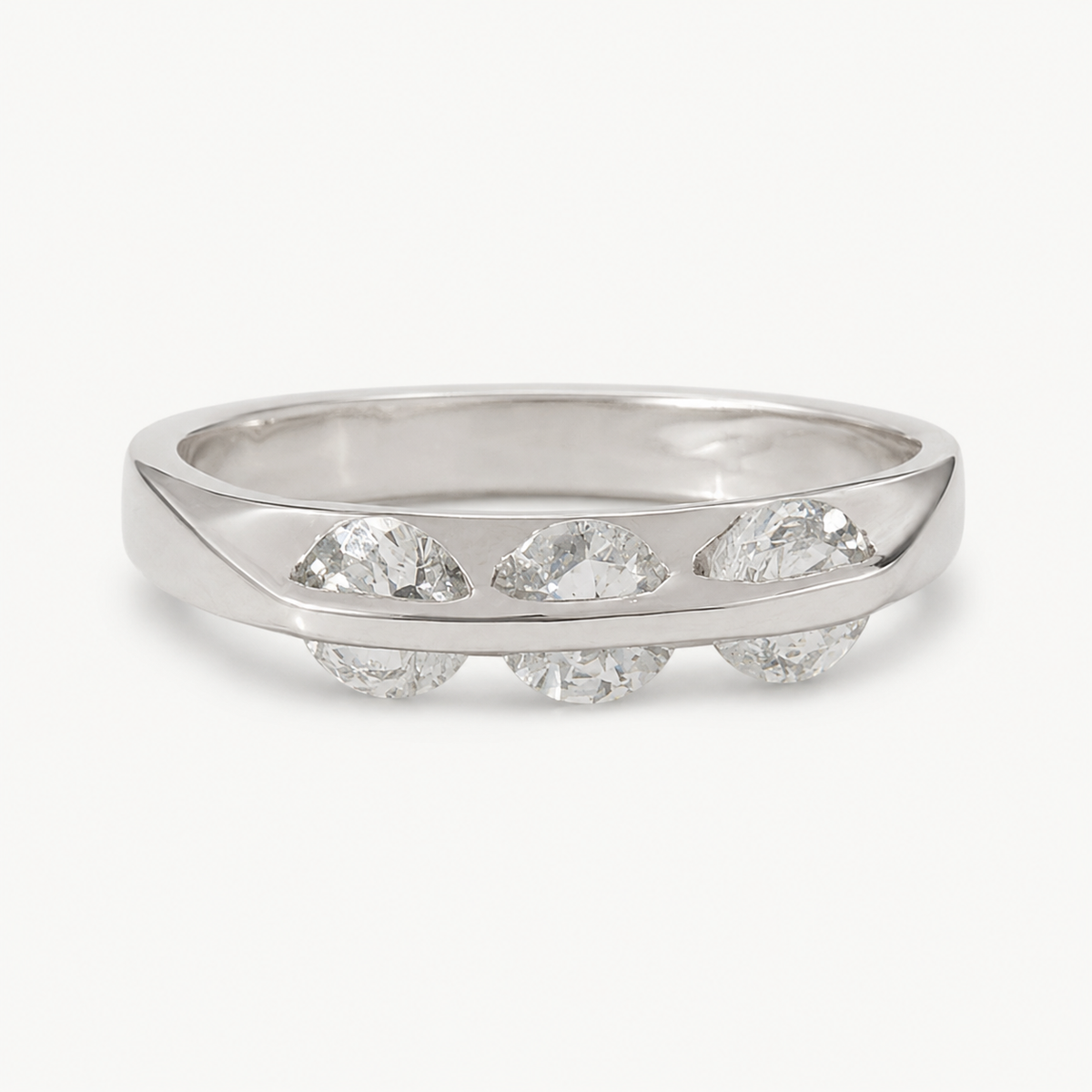 The Élise Pavé Ring – Sterling Silver & CZ