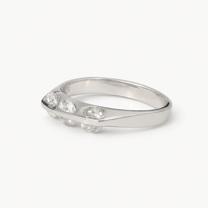The Élise Pavé Ring – Sterling Silver & CZ