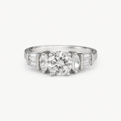 The Juliette Crystal Ring – Sterling Silver & CZ