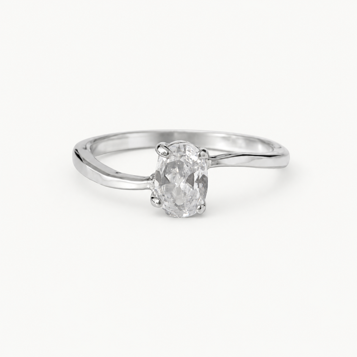 The Colette Crystal Ring – Sterling Silver & CZ