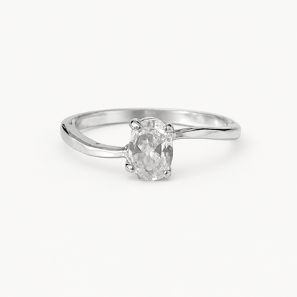 The Colette Crystal Ring – Sterling Silver & CZ