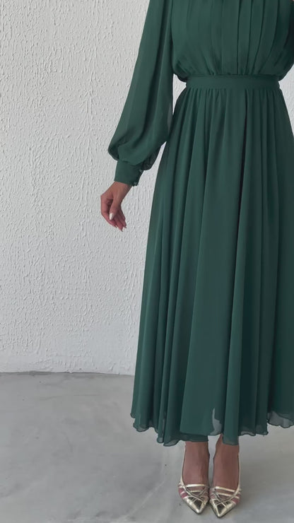 Unique Design Chiffon Evening Dress 2076