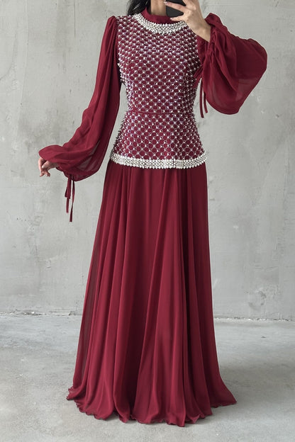 The Elowen Pleated Gown