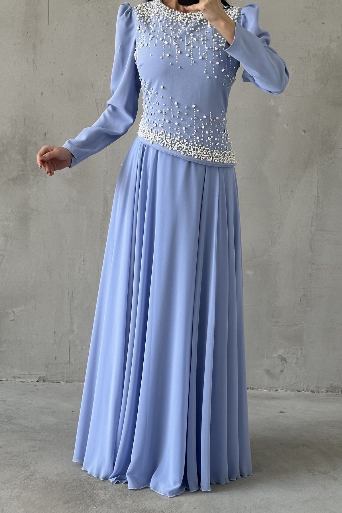 The Elodie Pearl Gown