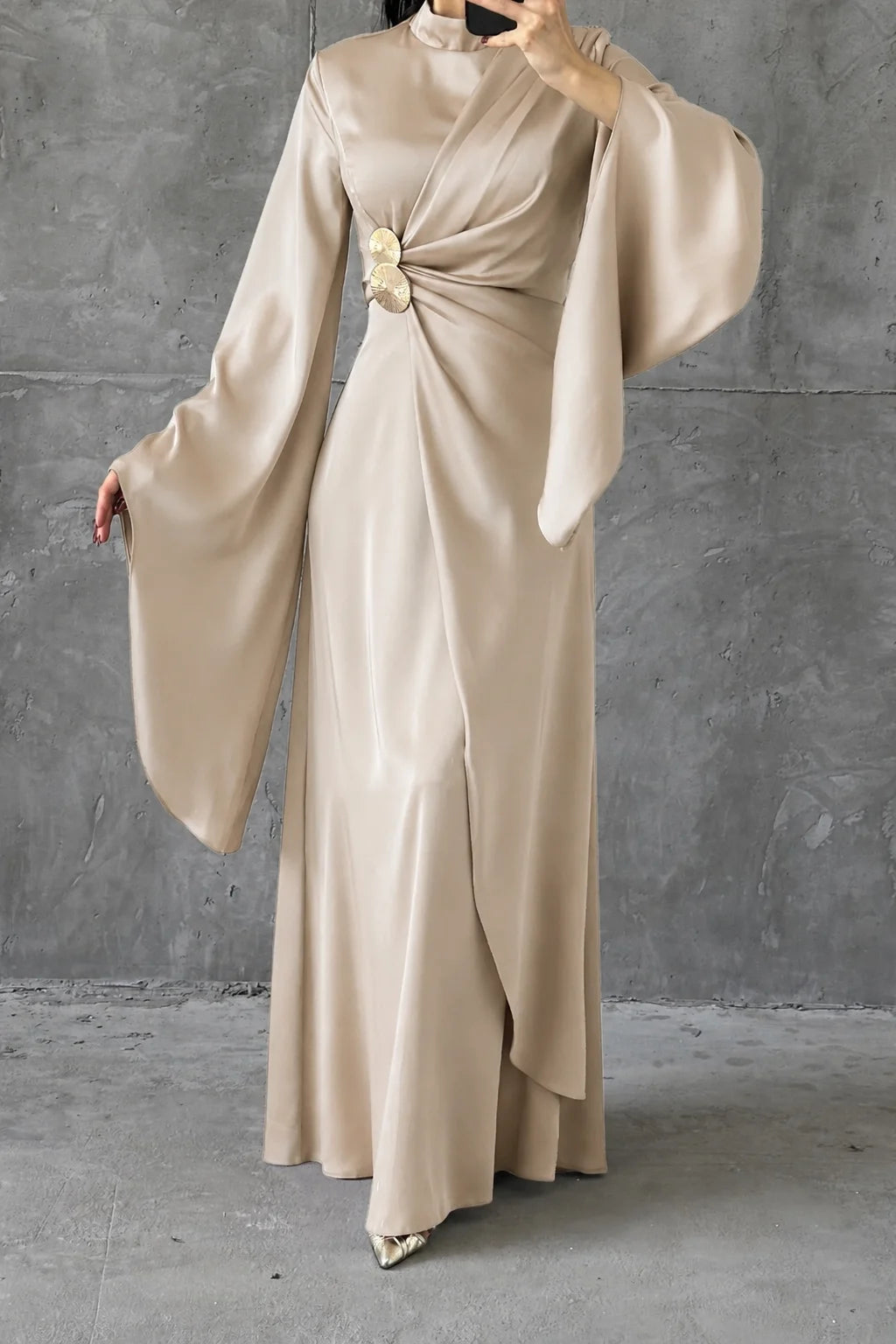 The Serene Draped Gown